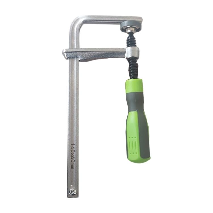 Adjustable Guide Rail Clamps with Plastic Handle Screw Action Arm Clamp for Woodworking Table Track Sawing Rails
