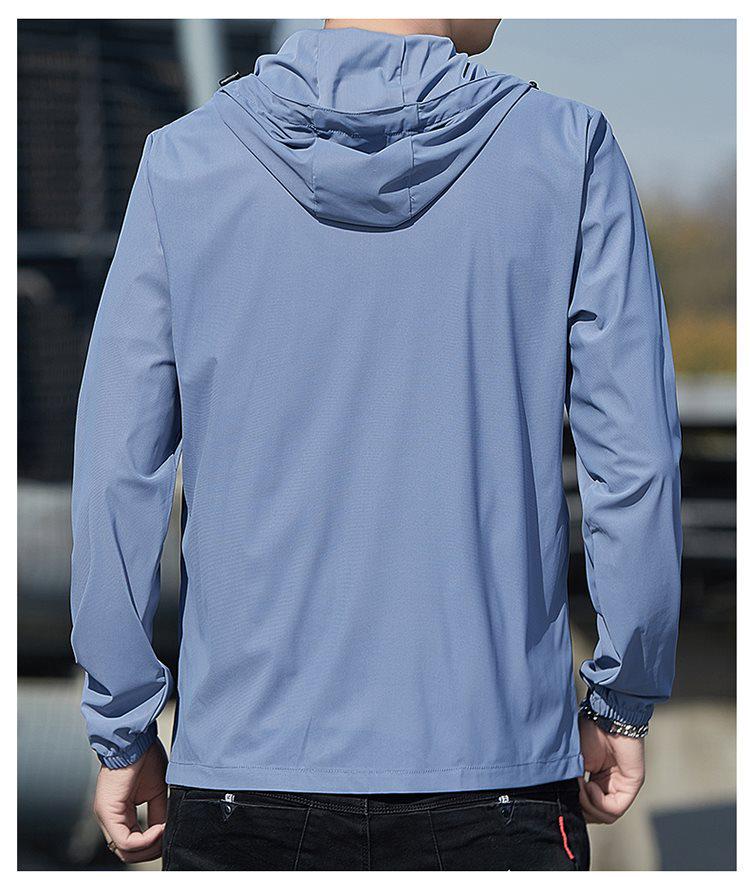 Men's Ultra-Thin Hooded Sun Protection Jacket for Summer Outdoor Sports & Fishing