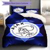 AFC Ajax Logo Bettwäsche Steppdecke Set Bettbezug Kissenbezug Heimdekoration Geburtstagsgeschenk (1 Bettbezug + 2 Kissenbezüge, ohne Füllung)