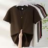 Women's Slim Fit Pure Cotton White Short-Sleeve T-Shirt - Round Neck, Versatile Basic Summer Top