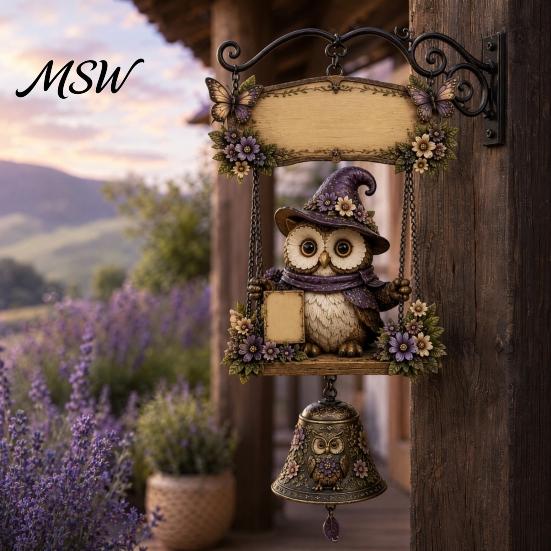 Cartello di Benvenuto Personalizzabile con Gnomo da Giardino e Campanella, Campanello da Porta Appeso per Esterno, Campanelle Eoliche con Numero Civico Uniche per Decorazioni di Patio, Casa, Portico, Cortile Campanella