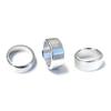 Silver Aluminum AC Climate Control Knob Ring Covers For Subaru Impreza WRX/STi