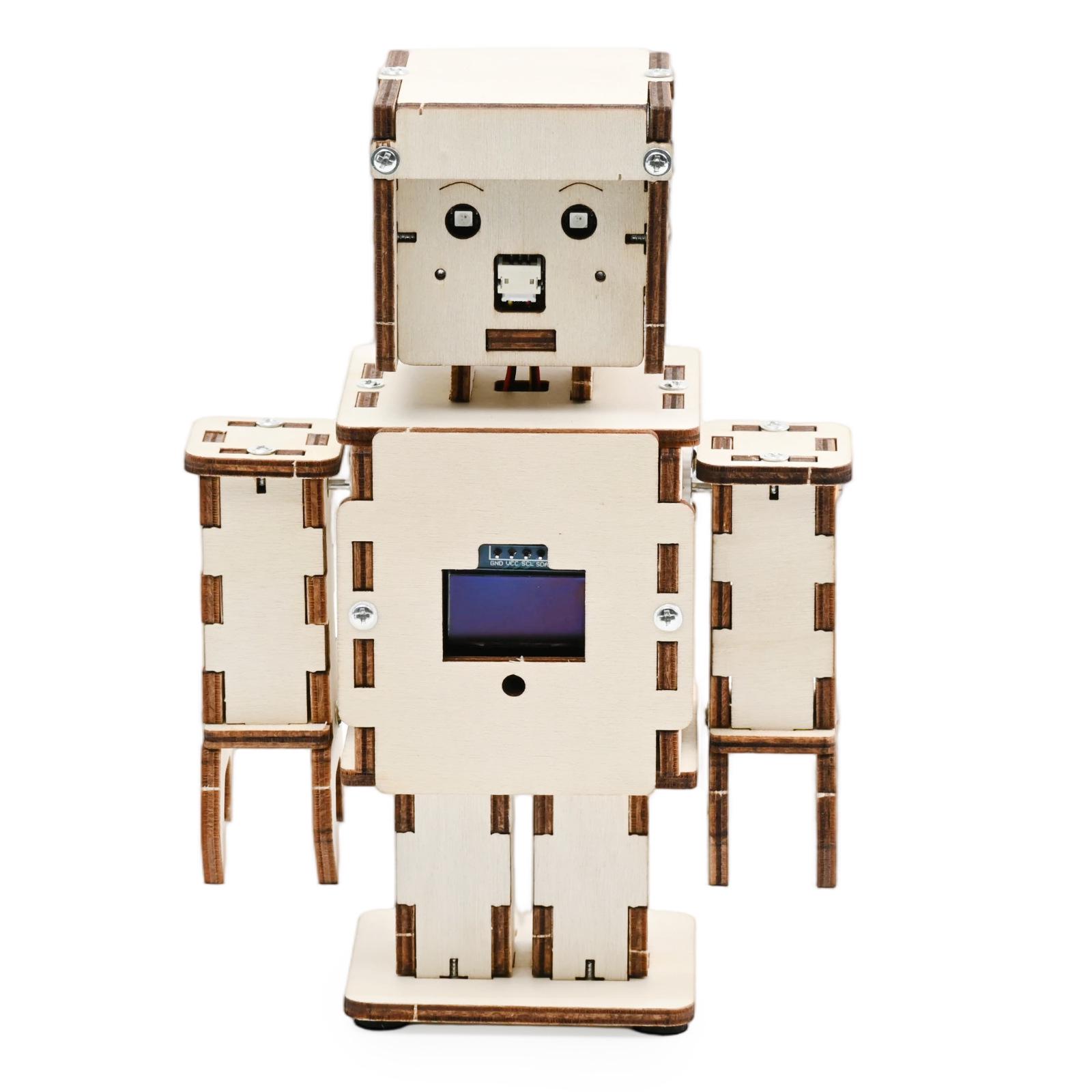 AI Voice Interactive Robot Kit for Students: Little Wisdom s Handmade Dialogue Experiment Kit