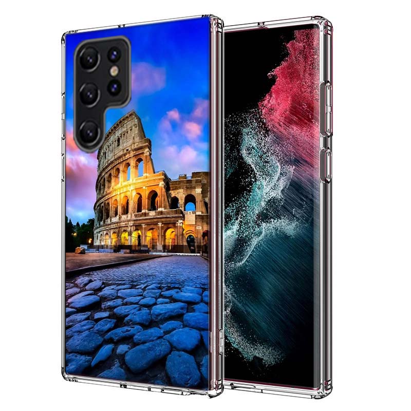 

Colosseum Rome Italy Capa Phone Case For Samsung S26 Ultra S25 Edge Galaxy S23 S21 S20 S24 FE S22 S10 Plus Cover Clear TPU Shell Samsung S22 Plus