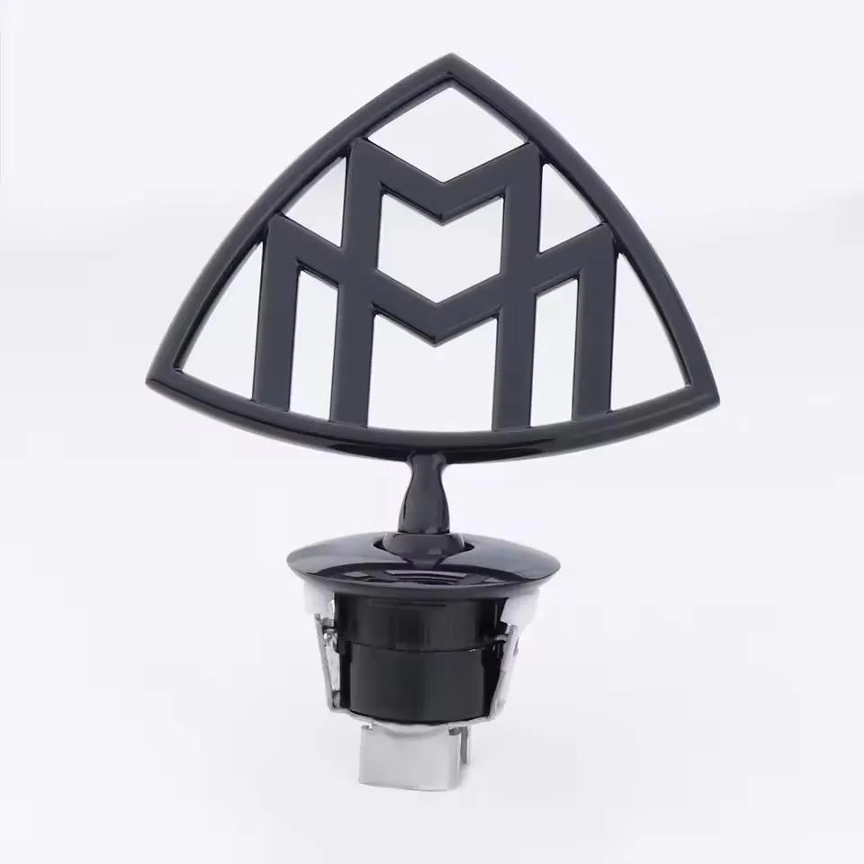 Maybach Logo Front Standing Metal Mark Emblem Auto Hood Rear Badge for Mercedes-Benz Maybach C E S Class S400 S500 S6001