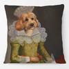 Renaissance Dogs And Cats Cushion Cover King Charles Spaniel Black Pug Dog French Bulldog Labrador Vintage Pillowcase