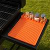 Silicone Barbeque Tool Mat, Food-Grade Heat Resistant Grill Mat, Non-Slip Easy Cleaning Spatula Mat, for Outdoor Grill Kitchen Counter
