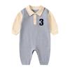 Autumn Fashion Baby Boy Romper Polo Shirt - Toddler Gentleman Style Outerwear