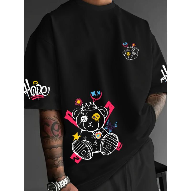 Summer Men s T-shirt with 3D Print Breathable Lightweight Comfortable Fashionable Outdoor Sports Men s T-shirt L
