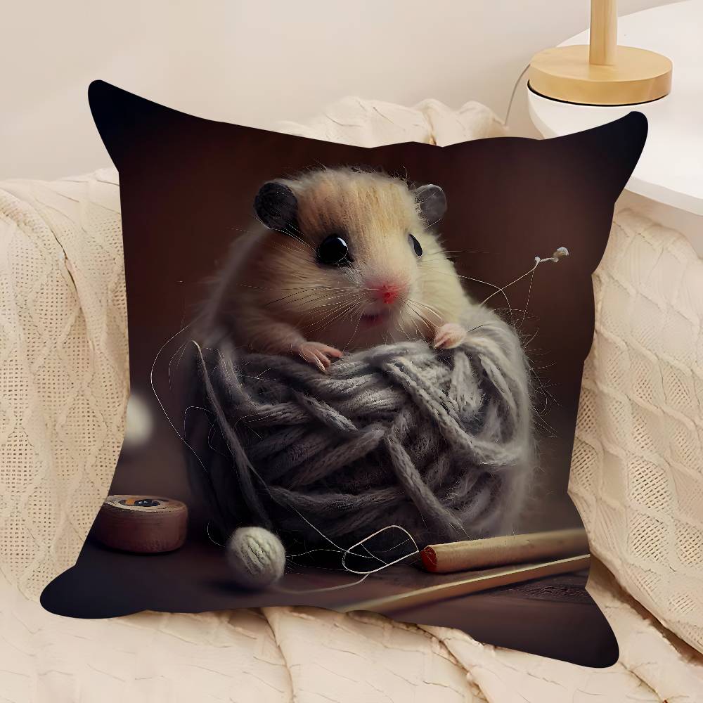 Niedliche Hamster Kissenbezüge Heim Bettwäsche Dekorative Kissenhülle Hochzeit Superweicher Kissenbezug