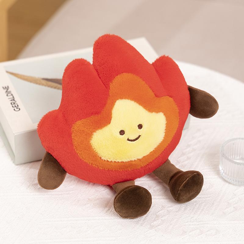 Little Fire Man Plush Toy Doll Spark Elf Little Fire Bonfire Doll 22*20cm
