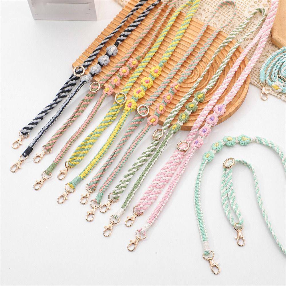 

Boho Cell Phone Lanyard Strap Flower Shape Crossbody Neck Lanyard Girl Gifts style 4