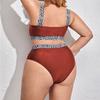 0XL - 4XL Bikini cu îmbinare Plus Size Costum de baie Marime Mari Costum de baie Femeie Set de bikini din două piese Costum de baie pentru baie