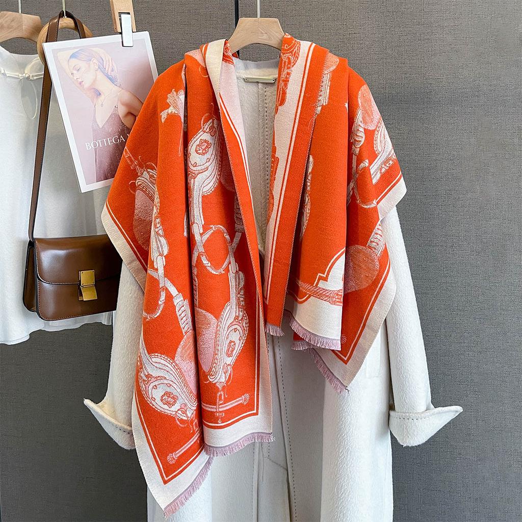 Women Cashmere Scarf Autumn Winter Thick Warm Scarf Luxury Quality Shawl Wrap Fashion Warmth Versatile Blanket Bufanda Echarpe