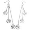 Gothic Retro Star Tassel Earrings in Creative Fashion Style