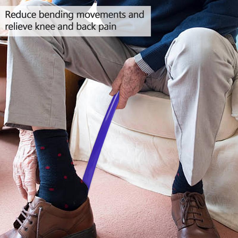 42cm Portable Extra Long Shoe Horns Black Plastic Shoe Horn Spoon Shoehorn Shoe Lifter Flexible Shoe Lifter Shoes Accessories