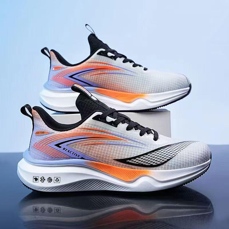 Plus Size Men's Trendy Running Shoes - Outdoor Versatile, Fashionable Mesh Breathable Casual Sneakers