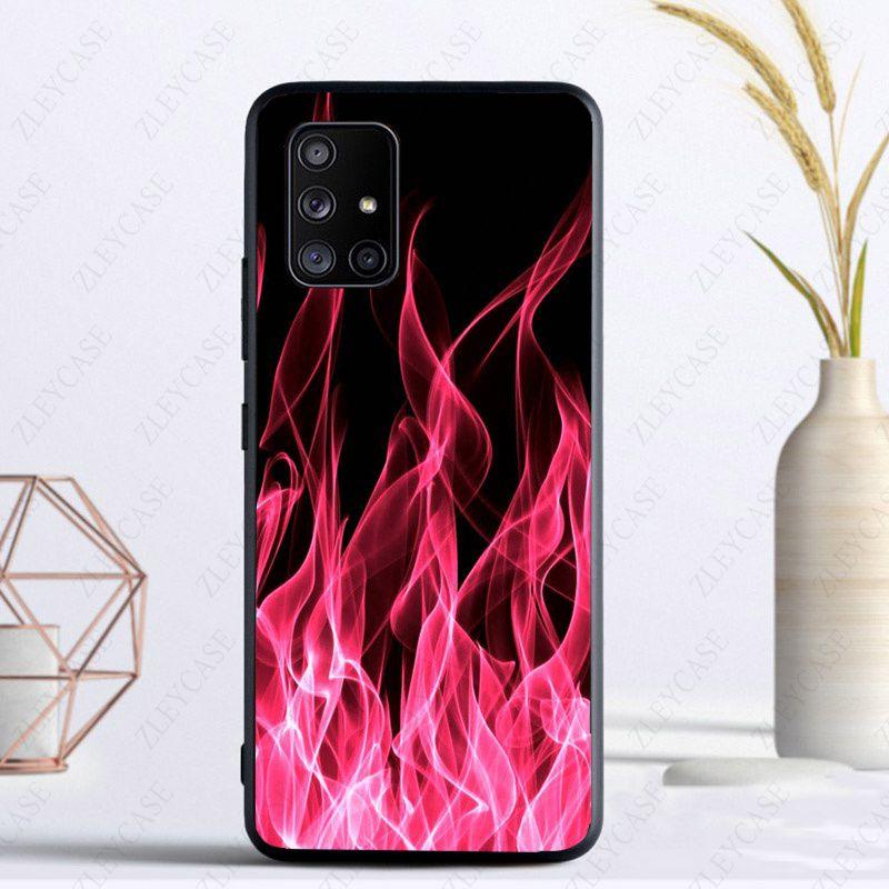 

Чехол для телефона с разноцветным пламенем и огнем для Samsung Galaxy A53 A32 A12 A52 A22 5G A11 A21S A50 A10S A20E A30S A40 A51 A70 A71, чехол Galaxy A53 5G