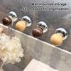Vacuum Suction Cup Hooks Push-to-Lock No Drill No Nails No Glue Required Wall Hook Heavy Duty Round Spherical Design Hanging Hook for Keys Towels Hats