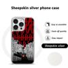 Anime Skibidi TV Hot Poster Pattern Phone Case for iPhone 16 15 14 13 12 11 Pro Max Sheepskin Silver-edged Protective Case