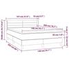 3130358 vidaXL Divan Bed with Mattress Cream 140x200 Cm Fabric