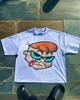 Vintage Trendy Spikyhair Bigmouth Sparklyteeth Graphic Tee Cotton Unisexs Unisexs Tshirt Y2k Streetwear