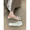 Niche design is not tired of feet, sweet open-toed sandals, fairy wind 2025 summer new slippers