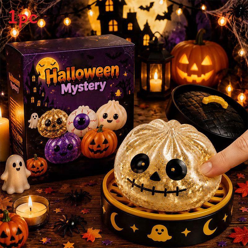 Halloween Ghost Stress Relief Toy Set With Tpr Material For Relaxation And Anxiety Relief
