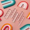 5 Pcs/Set Clay Arch Guide Polymer Clay Earrings Tools Acrylic Rainbow Arch Guides for Polymer Clay Jewelry Making DIY Crafting