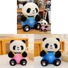 Plüschtier Panda mit Zeichentrickdesign für Kinder, Reiseandenken und tröstendes Geschenk