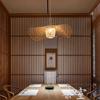 Chinese Style Bamboo Pendant Lights Creative Tatami Lights Lamp for Dining Room Restaurant Hanglamp E27 Suspension Luminaire
