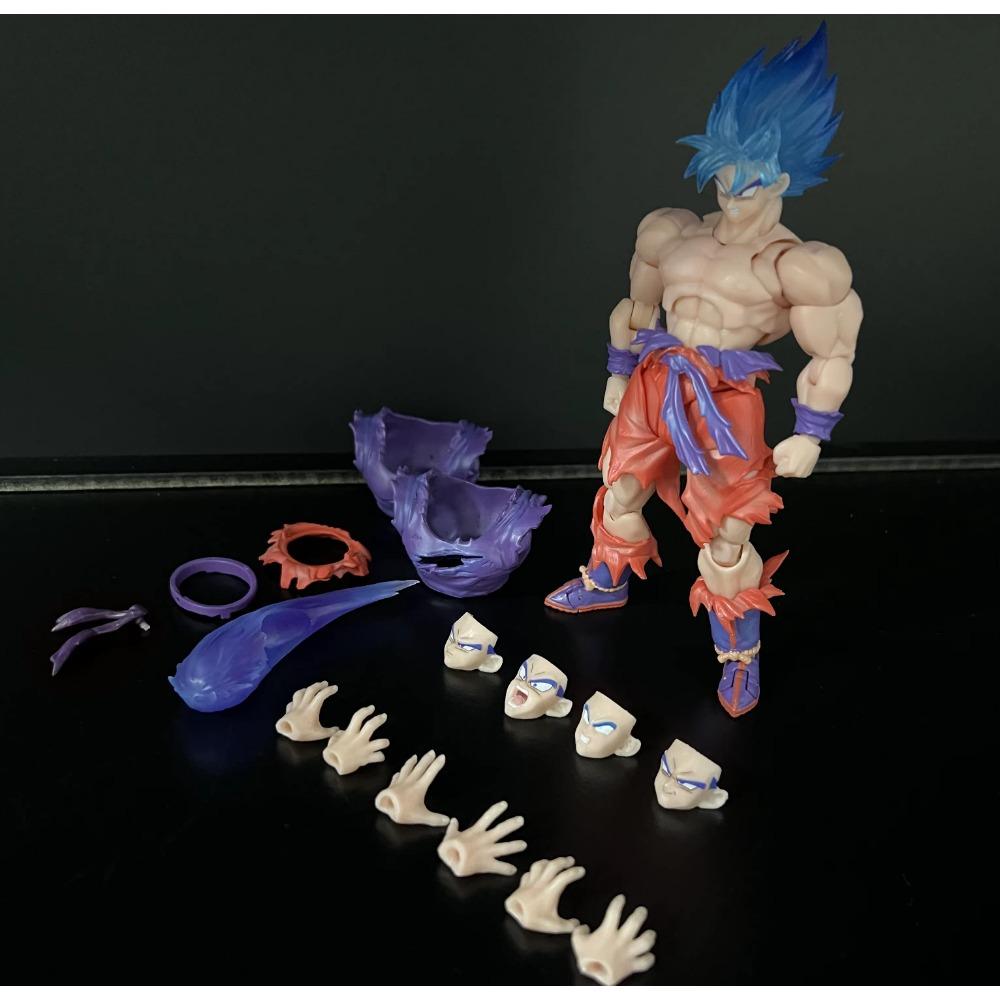 Black Hole Toys Dragon Ball Z Figure Son Goku Shf Figures 1/12 Scale Super Saiyan Son Goku Action Figurine Toys Halloween Gifts
