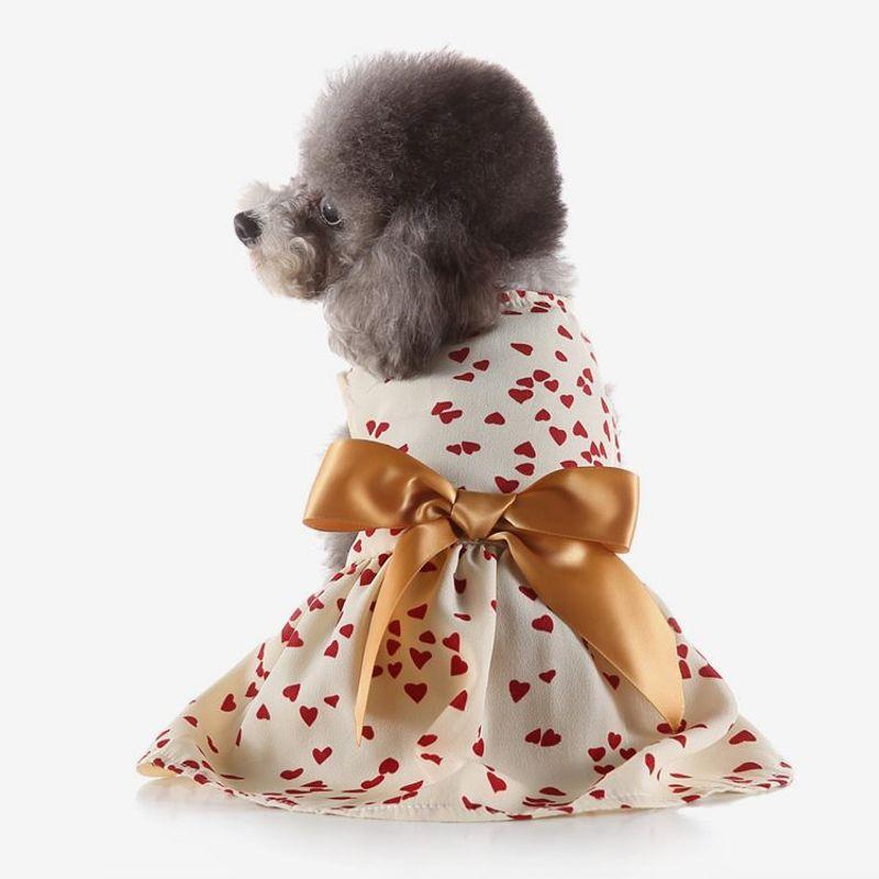 

Cross-Border Hot Sale Pet Supplies Dog Clothes New Arrival Pet Clothes Summer Rainbow Skirt Spring and Summer Pet Clothing Leopard Print XZD308 M White XS