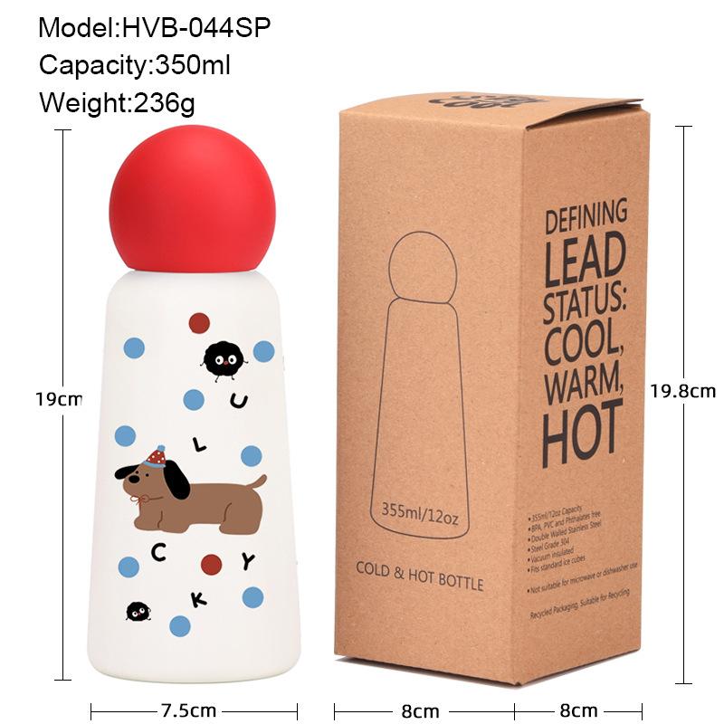 350Ml Stainless Steel 316 Thermos Cup Creative Cute Student Children Portable Outdoor Sports Water Cup