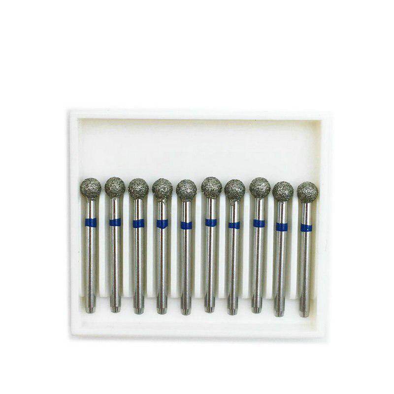 10pcs/set Dental Diamond Burs Drill Dental Burs Dia-burs Medium FG 1.6M for High Speed Handpiece BR-23