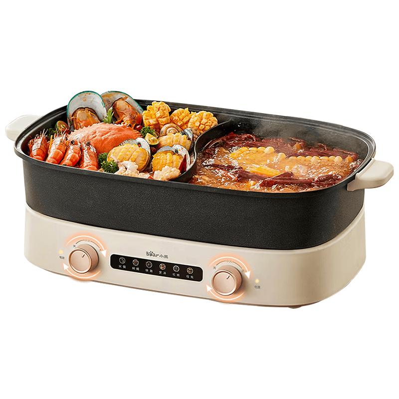 Bear 6.5L Dual Knob Detachable Electric Hot Pot CN plug (adapter included)