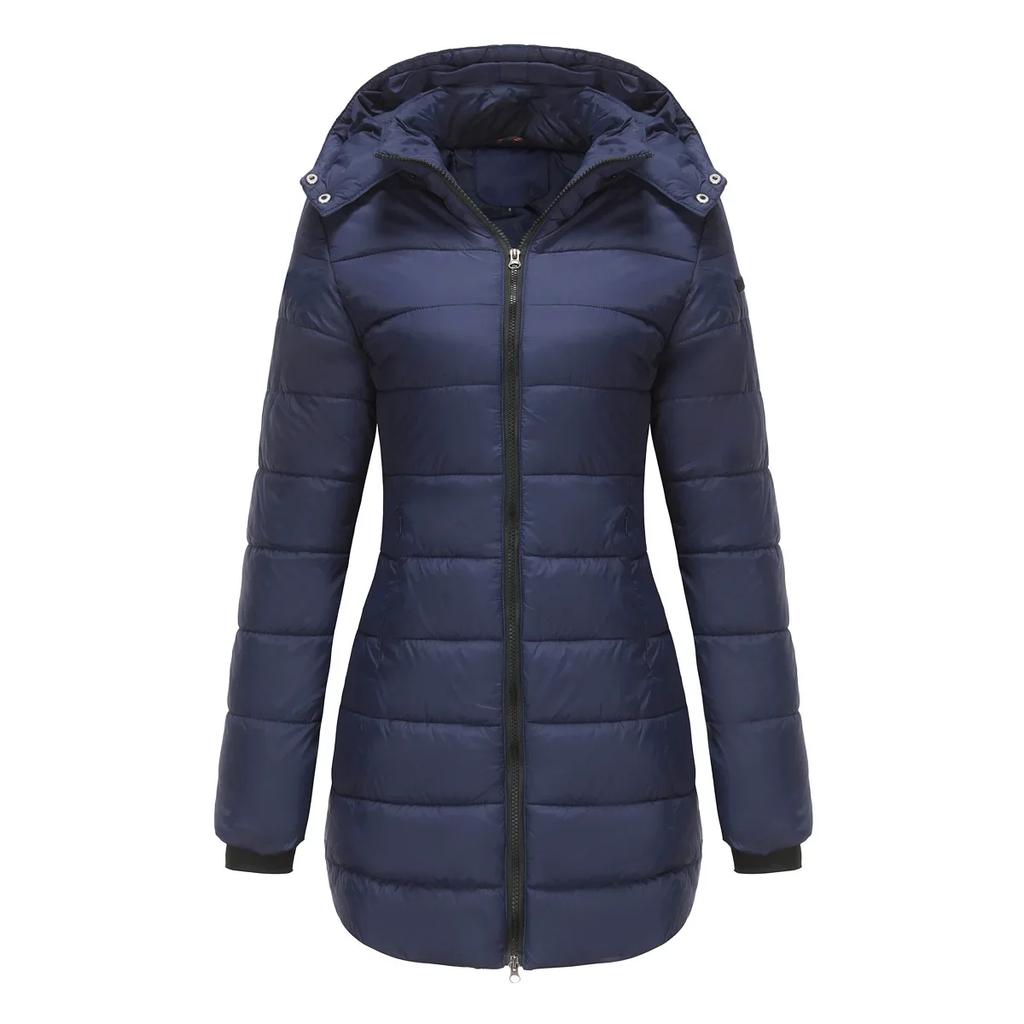 Winter Jackets for Women Puffer Quilted Jacket Long Cold Coat Parkas