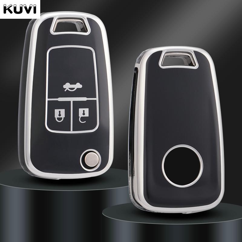 Tpu Auto Flip Key Fob Cover Case Housing Fit For Chevrolet Cruze Aveo Trax Sail Malibu Captiva Opel Vauxhall Astra J Corsa Insignia Mokka