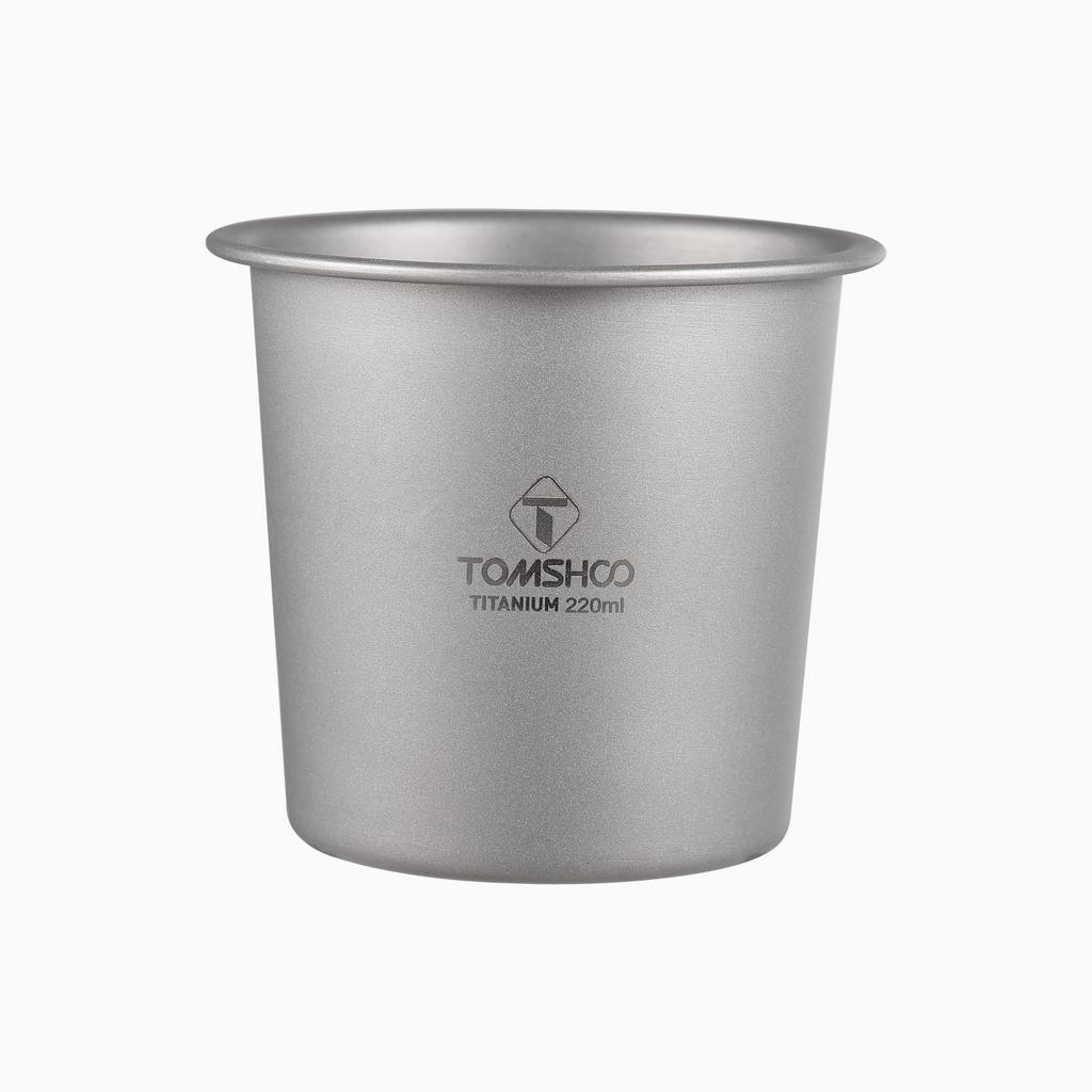 Přenosná kempingová konvice na kávu 400 ml s odnímatelnou hubicí Ti kovová konvice na kávu Skládací rukojeť pro