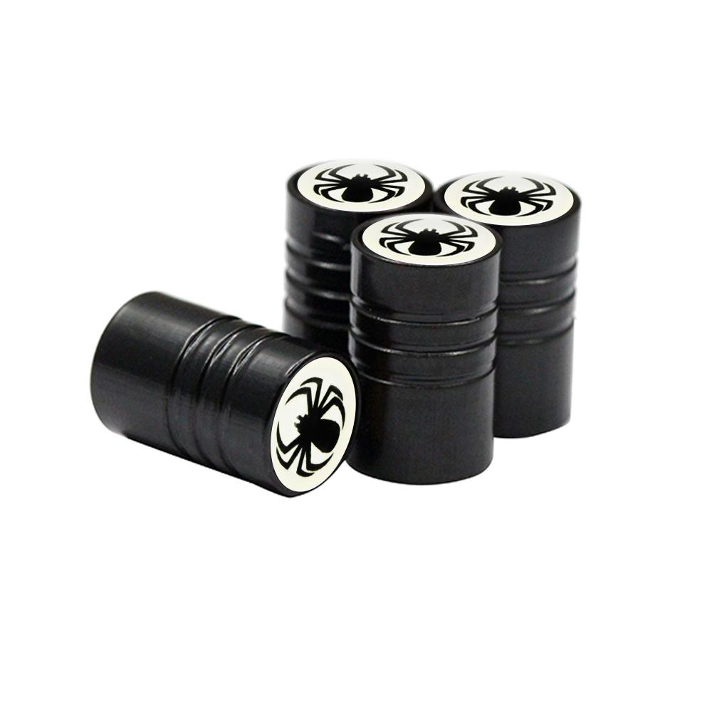 Car Air Valve Stem Caps Car Accessories For Toyota Suzuki Mazda Ford 4PCS Spider Flag Car Wheel Air Cover Dust Proof