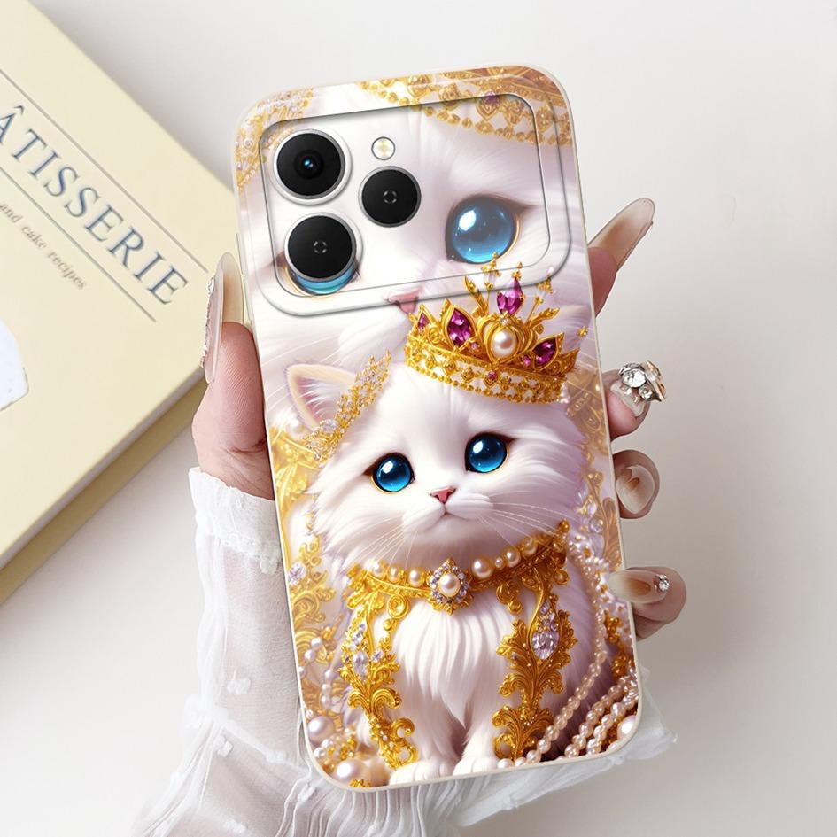 For Tecno Spark 40 Case Popular Cartoon Space Soft Silicone Camera protection Phone Cover For Tecno Spark 40C Spark40 4G Housing
