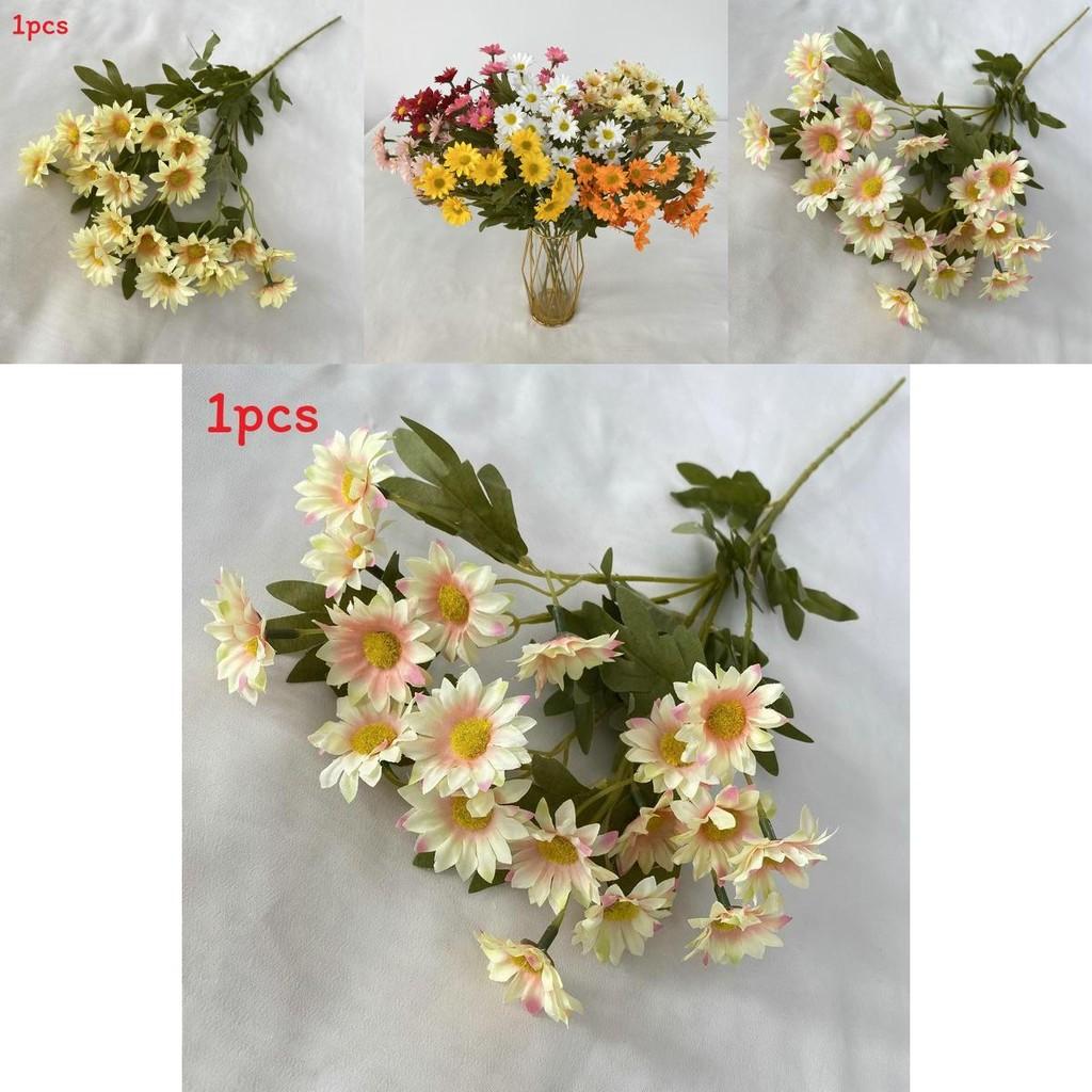 Polnische Kamille 2 Langstielige Künstliche Seidenblumen Für Fotografie Heimdeko