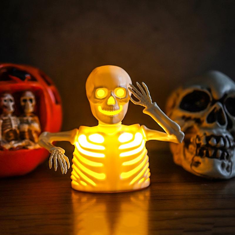 Halloweenský svícen dekorace stolní doplněk party dekorace strašidelná ozdoba dýně duch doplněk pokojový dekor