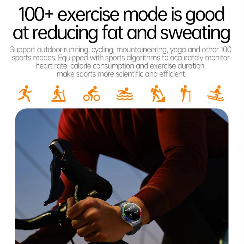 2025 Ny EKG+PPG Tre Høye Smartklokke Lipider Urinsyre Blodtrykk Smartklokke Menn NFC Sport HD Anrop Helseklokke for iOS Android