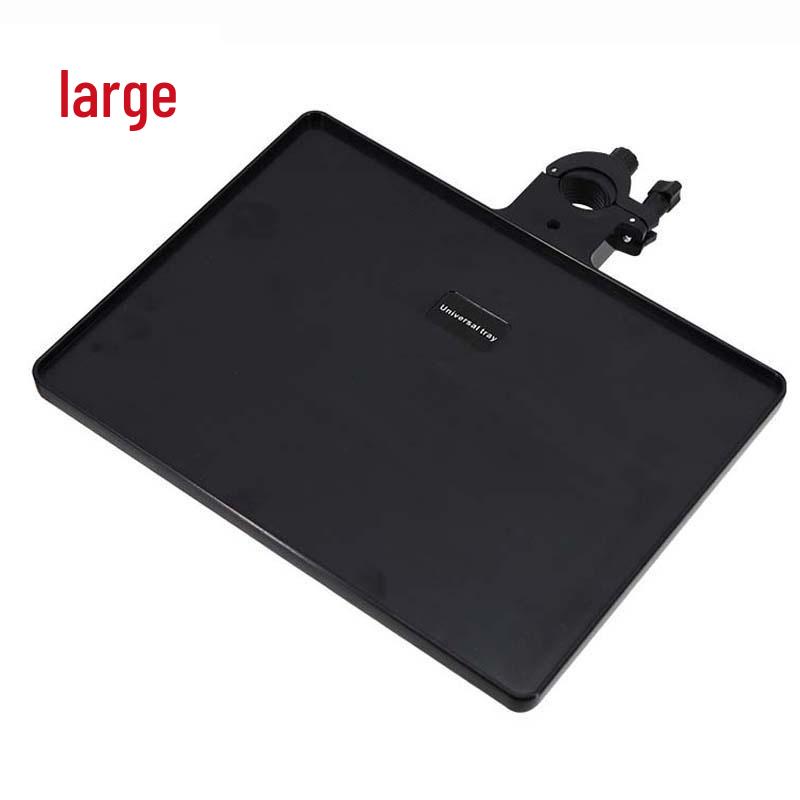 Universal Floor Stand with Sound Card Shelf & Mic Holder for Mobile Live Streaming
