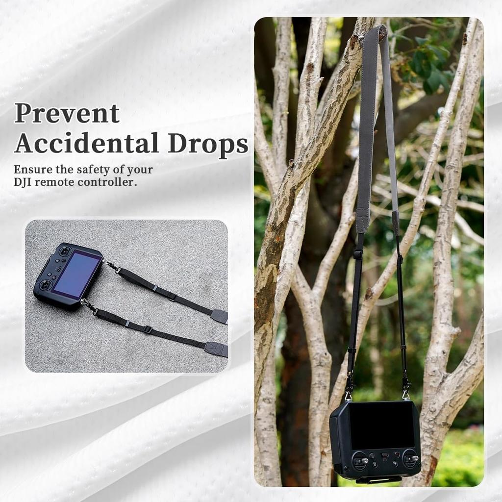 For DJI Mini 4 Pro Lanyard RC Neck StrapSoft Leather Lanyard For DJI Mini 3 / Mavic 3 / Air 3S / Remote Controller Accessories