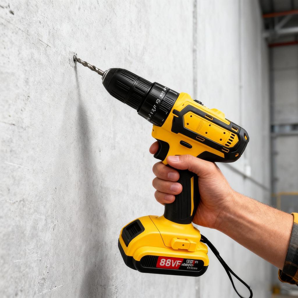 Cordless Industrial Grade Double Speed Hand Drill with Lithium Battery for Various Applications