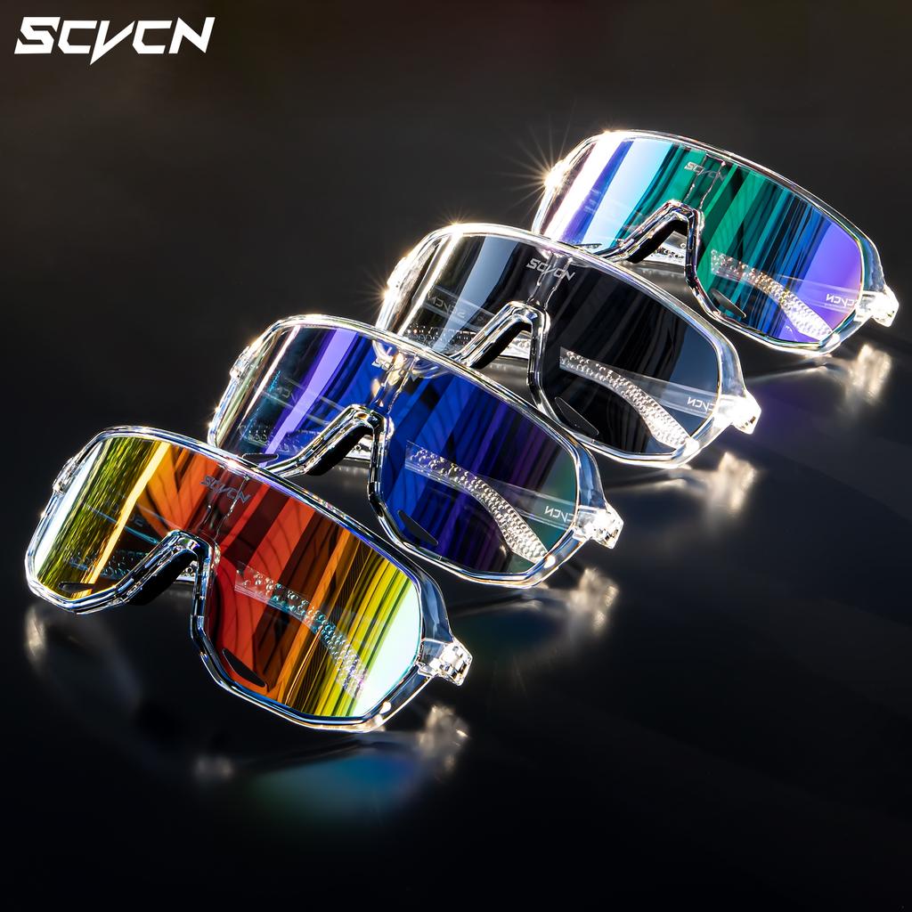 SCVCN Cycling Glasses Outdoor Sports Bicycle Sunglasses UV400 Running Eyewear Men MTB Cycling Sunglasses Road Bike Glasses 7