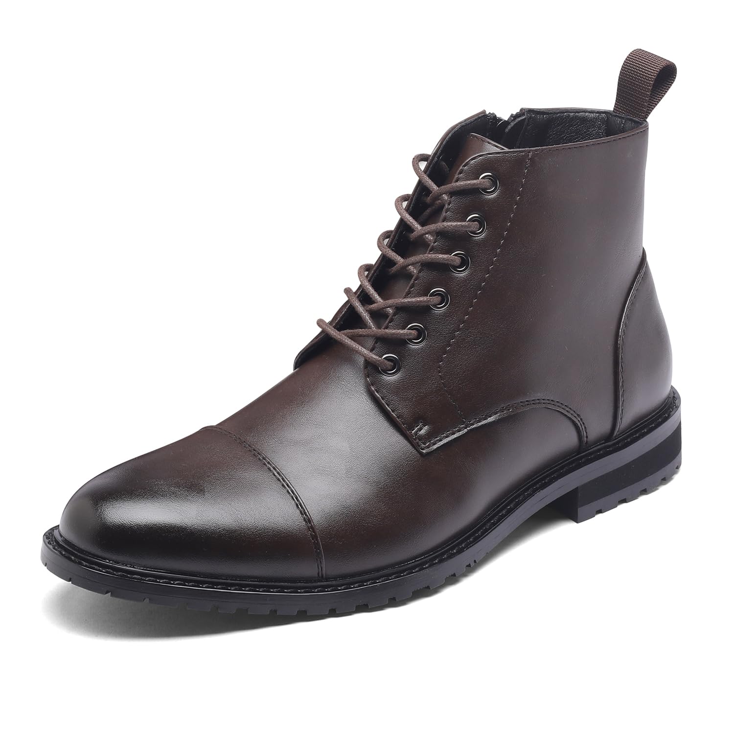 

Мужская деловая обувь PAFHL, На шнуровке, Боковая молния, Водоотталкивающая, Премиальная кожа, 3E, Низкая, Формальная, Для работы (Темно-коричневый, Размер 26.0)