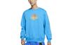 Sweatshirts Men's Blue Crew Neck Moderate Regular DJ3025-446